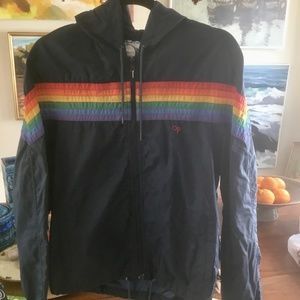 Awesome 80s Vintage Ocean Pacific OP Rainbow Windbreaker